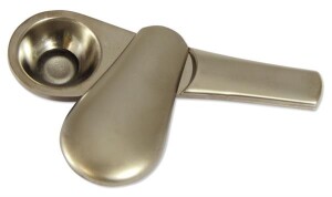 Metall Purpfeife mit Schiebedeckel Gunmetall