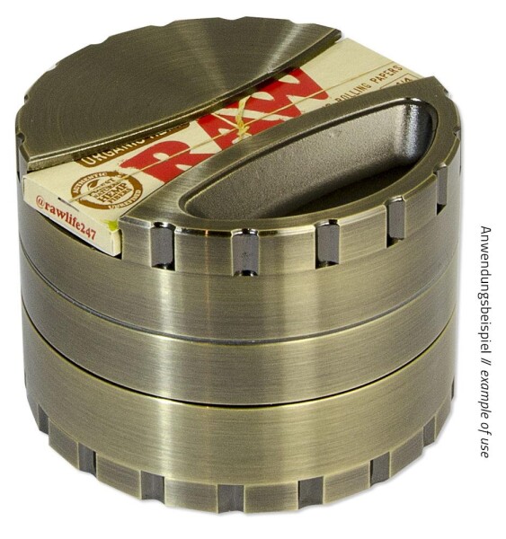 Metall Polinator Rotormahlwerk mit Papierhalter