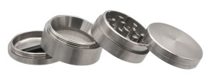 Black Leaf Edelstahlgrinder 4 Part
