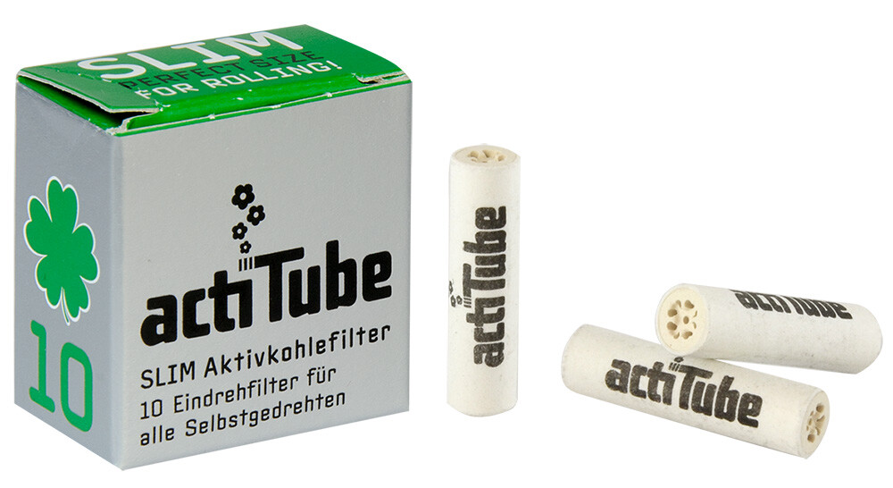 10 actiTube SLIM Aktivkohlefilter