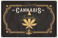 Blechschild "Canna Association"