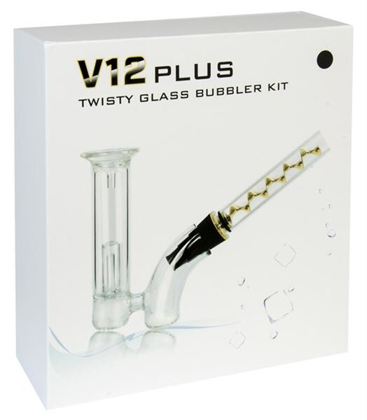 Airistech "Twisty Glass Blunt Pipe V12" Bubbler Kit sco