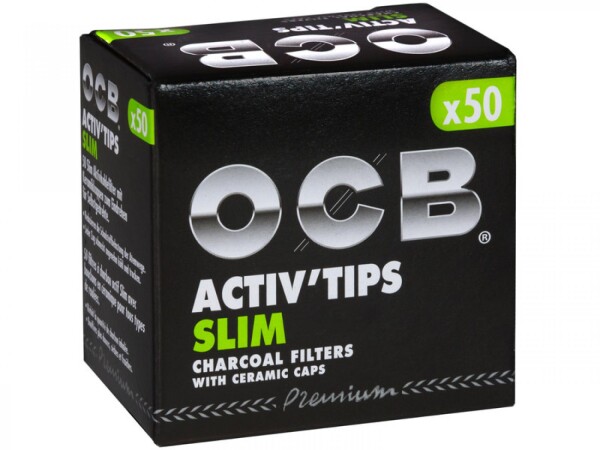 50 OCB ActivTips SLIM Aktivkohlefilter