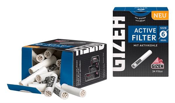 34 Gizeh Active Filter Slim Aktivkohlefilter