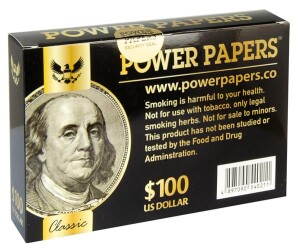 Power Papers King Size+Tips 100 Dollar
