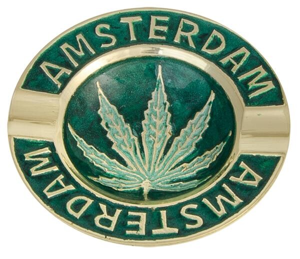 Messing Aschenbecher "Amsterdam Leaf" XS mini