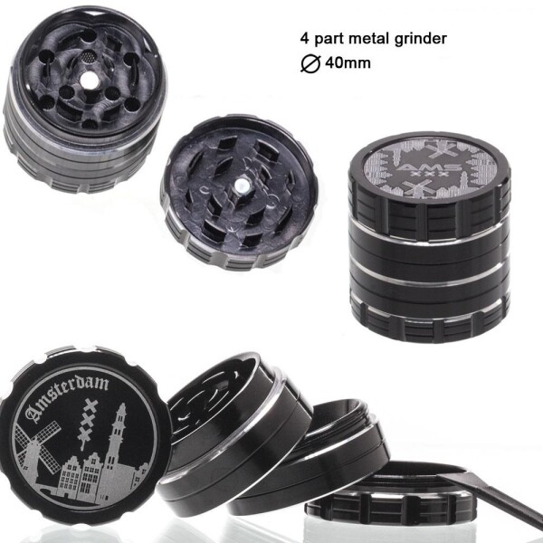 Dope Bros Grinder Amsterdam schwarz