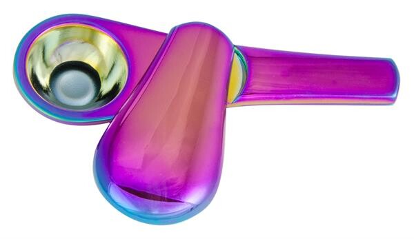 Metall Purpfeife mit Schiebedeckel Rainbow
