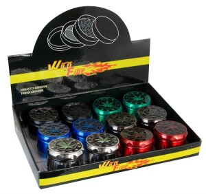 Alu Grinder "Weed Leaf"