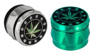 Alu Grinder "Weed Leaf"