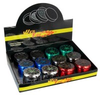 Alu Grinder "Weed Leaf"