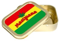 Metalldose "Marijuana"