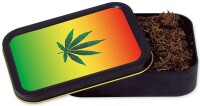Metalldose "Rasta Leaf"