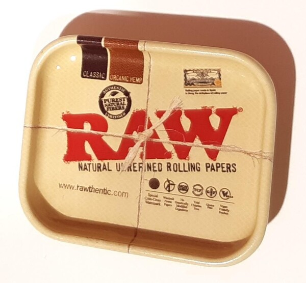 RAW BUTTON MINIATURE ROLLING TRAY pin