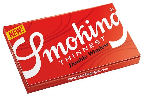 Smoking Red THINNEST Double Window Regular Papier