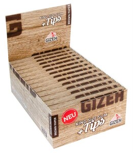 GIZEH Brown KKS Paper + Tips