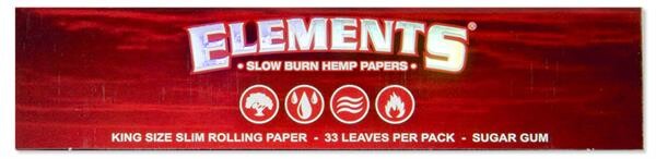 Elements King Size Slim RED