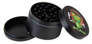 CNC Aluminium Grinder 4-part, 50mm "Animals"