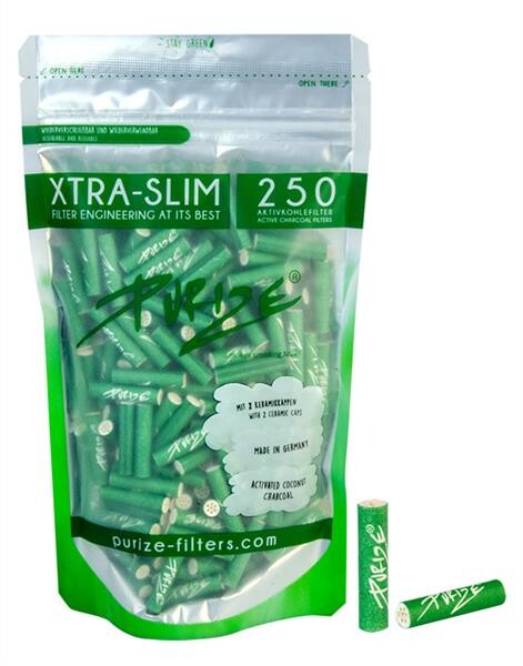 250 Purize GRÜN XTRA SLIM Aktivkohlefilter