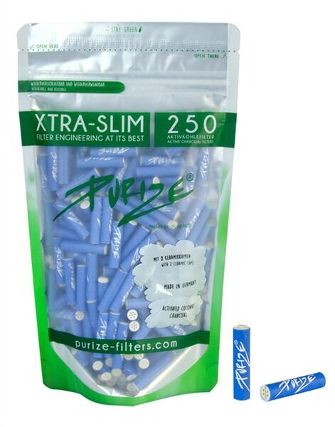 250 Purize BLAU XTRA SLIM Aktivkohlefilter