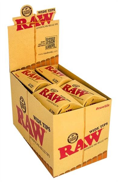 RAW WIDE PREROLLED Filtertips