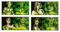 SNAIL Coloured King Size Slim Papers+Tips Grün