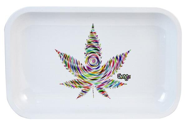 Chongz Drehtablett "White Leaf" Small