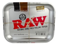 "RAW Steel Metallic" Drehtablett large