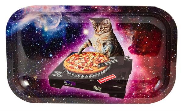 "DJ Cat - Pussy Vinyl" Drehunterlage Small