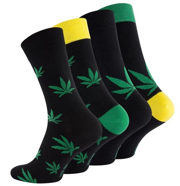 Herren Socken "365 High" mit Hanfmotiven 39 - 42