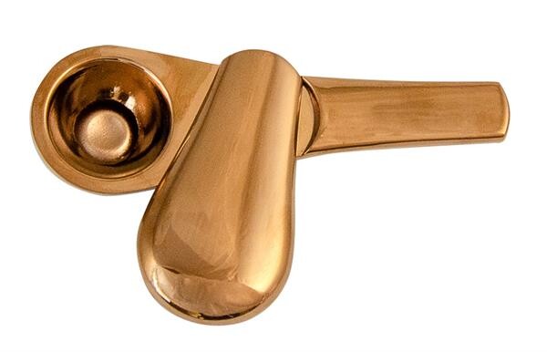 Metall Purpfeife mit Schiebedeckel Kupfer