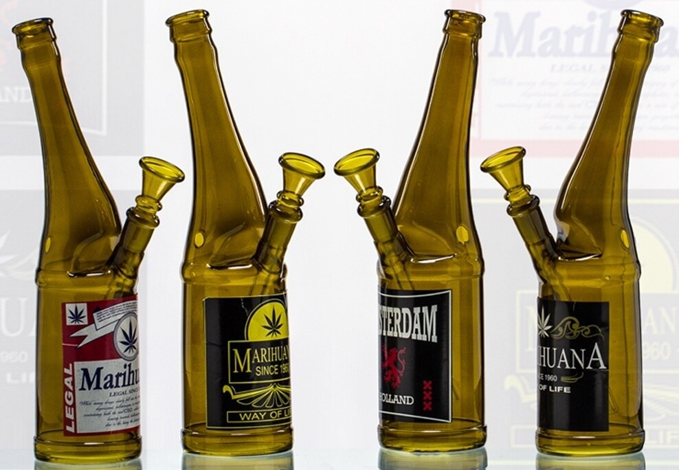 Beer Bottle Bierflaschen Bong aus Glas bei kaufen H