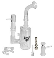 Dabbing Bong Bent Glass C10