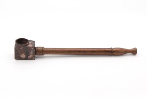 Rosenholz Speckstein Pfeife 15cm