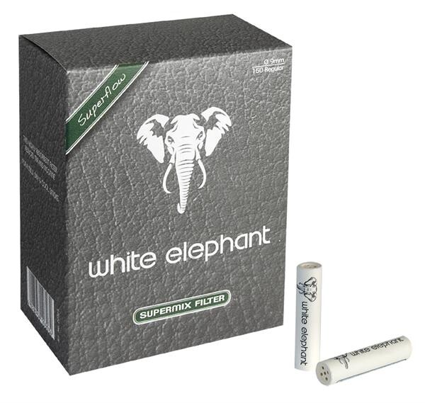 White Elephant 9mm Aktiv&Meerschaumfilter 150Stk.