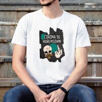 Corona du Hurensohn T-Shirt weiß