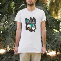 Corona du Hurensohn T-Shirt weiß XL