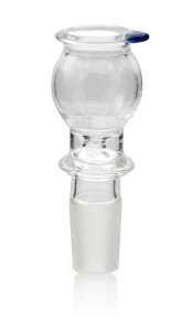 Glas Steckkopf 14,5er Schliff Kugel
