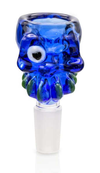Glaskopf Zombie blau 14.5er