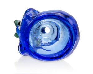 Glaskopf Zombie blau 14.5er