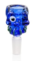 Glaskopf Zombie blau 14.5er