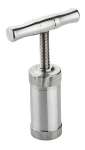 Pollenpresse Edelstahl mit Drehgriff