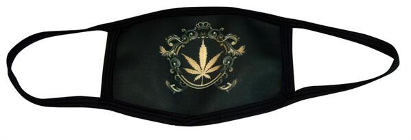 Mund - Gesichtsmaske "Hemp Leaf Gold"