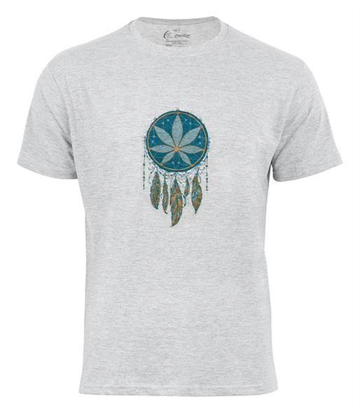 T-Shirt " Hemp Dreamcatcher", grau