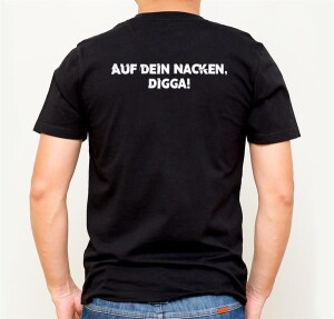 T-Shirt "Auf dein Nacken",schwarz