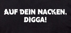 T-Shirt "Auf dein Nacken",schwarz