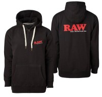 RAW Zip Hoodie schwarz, M