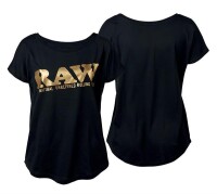 RAW Girl T-Shirt Black/Gold M