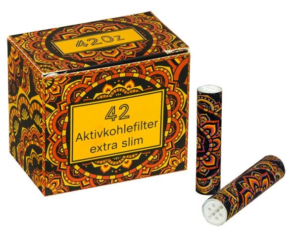 420z Orange Extra Slim Aktivkohlefilter