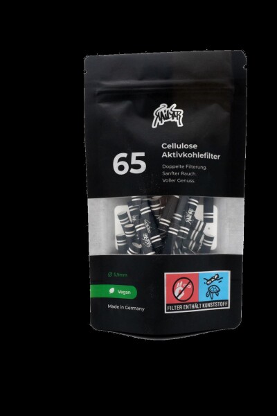 KAILAR Aktivkohlefilter schwarz Ø 5,9mm 65 Stück